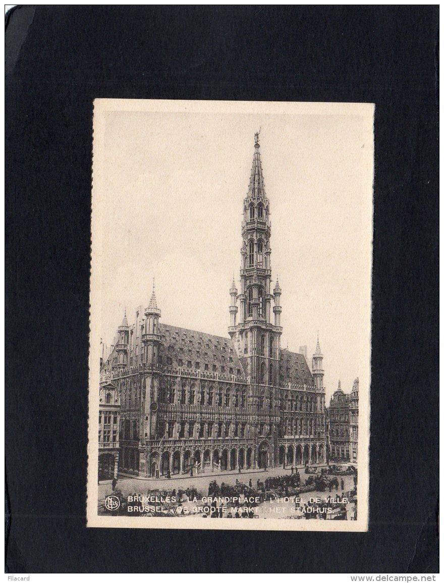 63522    Belgio,   Bruxelles,  La  Grand"Place:L"Hotel  De Ville,  NV - Rochefort