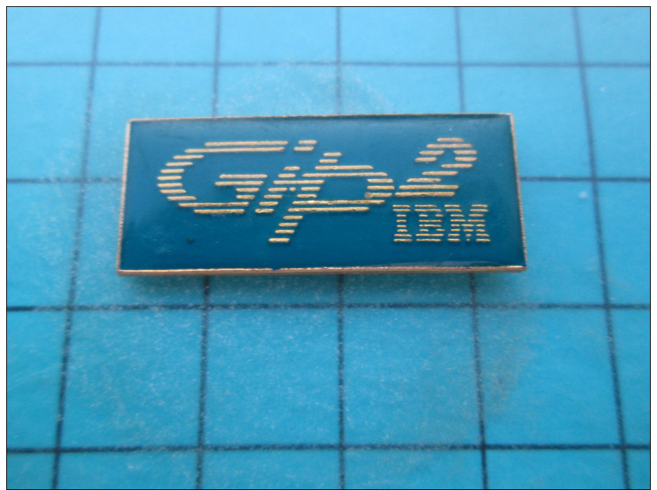 Pin316c Pin´s Pins / THEME INFORMATIQUE : IBM GIP2 Rare    INSCRIPTION AU DOS ,  Voir Photo N°2 -  - Très Bon état (pour - Informatica