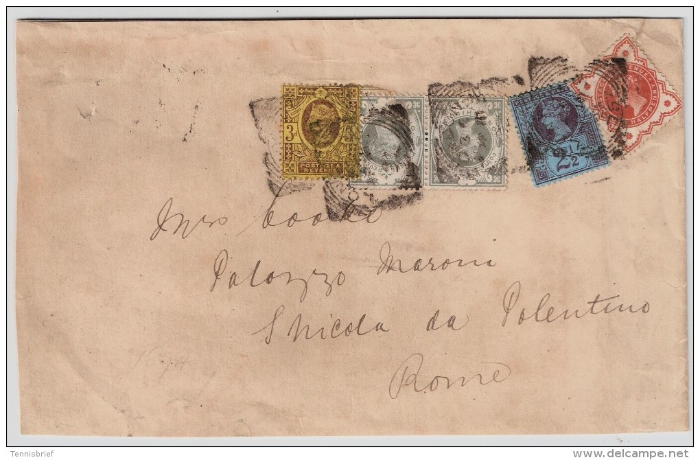 1894, Brief Nach Rom, 12 Faches Gewicht  , #5974 - Storia Postale