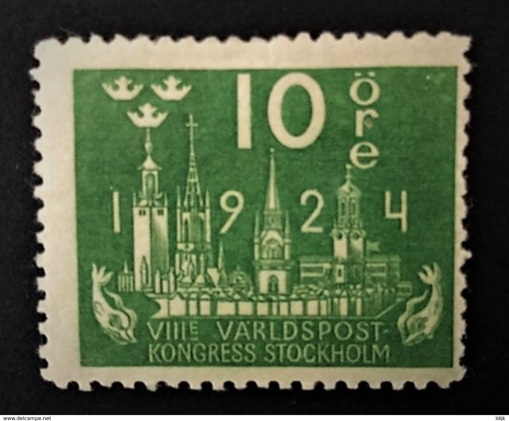 1924 Weltpostkongress In Stockholm Mi.-Nr.145 X *) - Ungebraucht