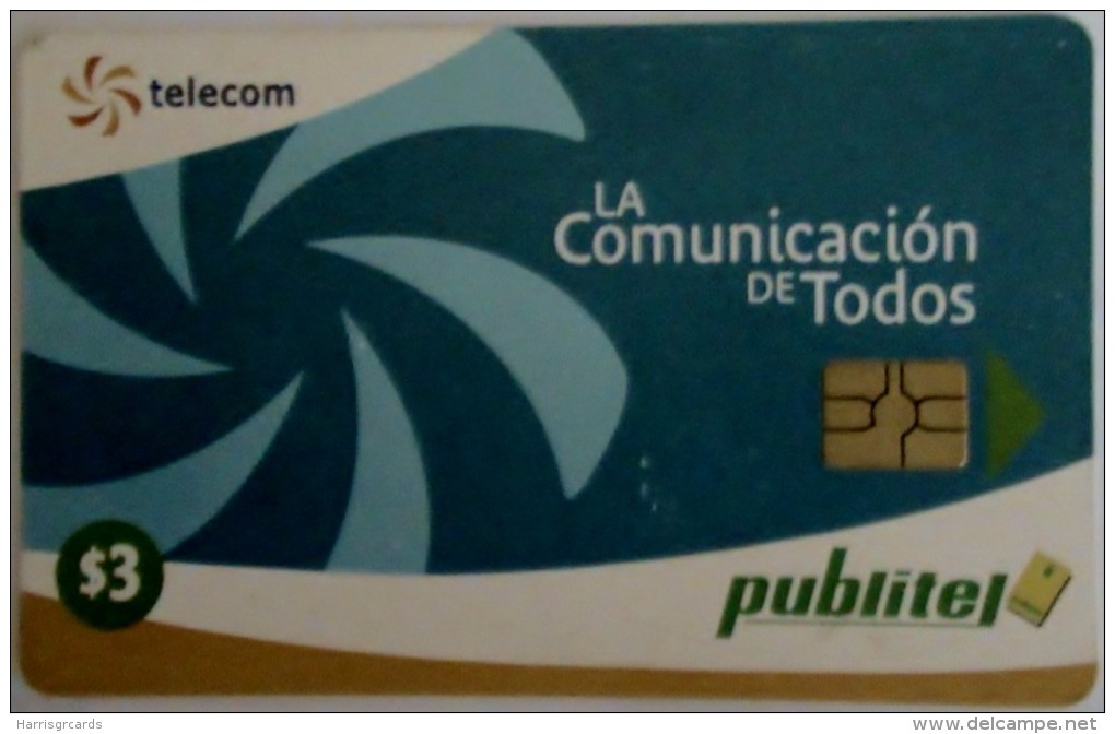 EL SALVADOR - Telecom Logo - Blue , Chip: GEM3.1 , Used - El Salvador