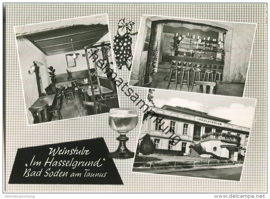 65812 Bad Soden - Weinstube Im Hasselgrund - Ansichtskarte Großformat - Verlag A. Fay Schwalbach - Bad Soden