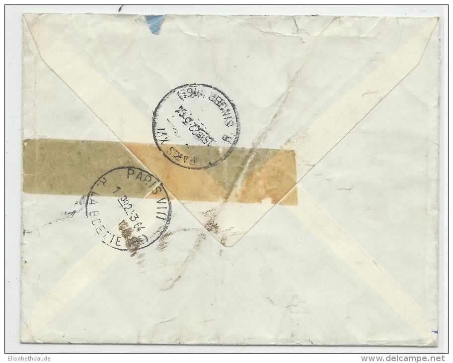 1964 - ENVELOPPE PNEUMATIQUE De PARIS - DECARIS - 1961-....