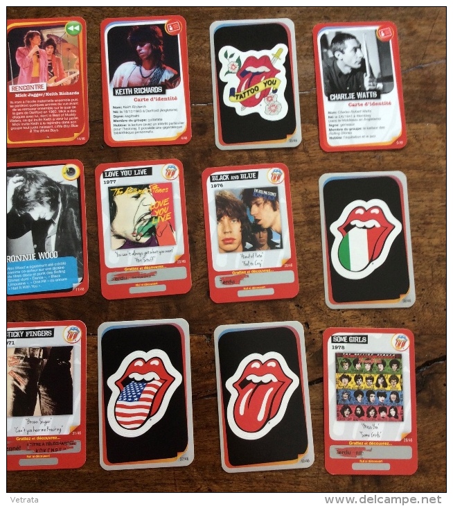 Rolling Stones : 12 Vignettes Carrefour Market (5x8,5 Cm) - Varia