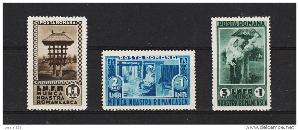 1934  EXPO. Des Travaux En Zone Rurale Mi No 465/467 Et Yv No 468/470 MNH - Ungebraucht