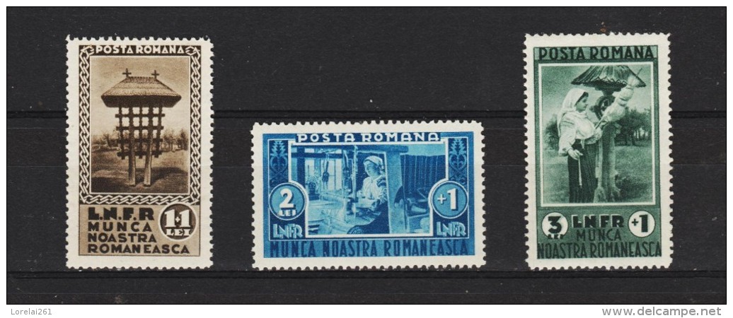 1934  EXPO. Des Travaux En Zone Rurale Mi No 465/467 Et Yv No 468/470 MNH - Ungebraucht