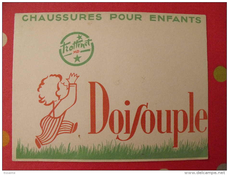 Buvard Chaussures Pour Enfants Doisouple Trottinet. Vers 1950 - Scarpe