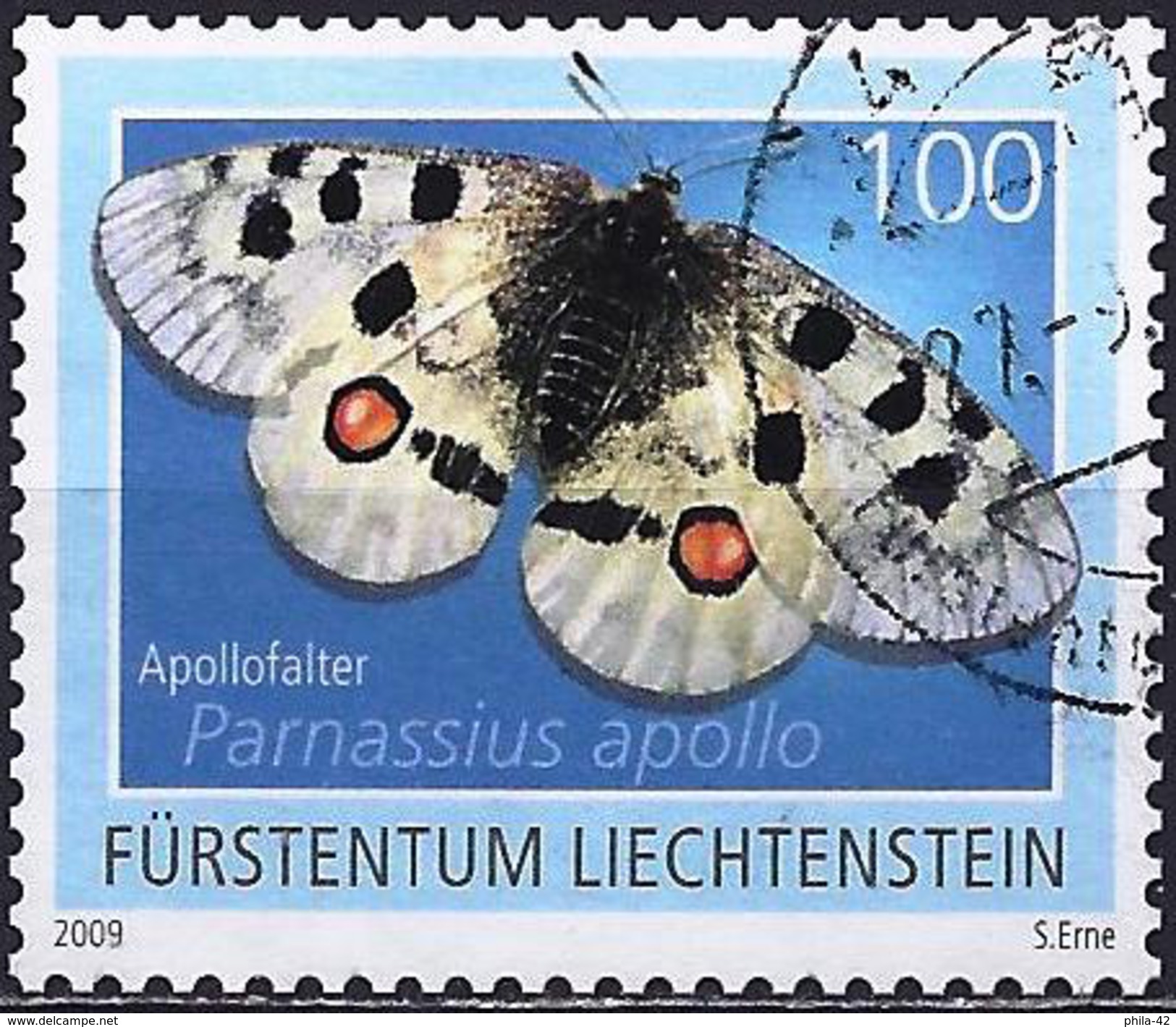 Liechtenstein 2009 - Papillon Parnassius Apollo ( Mi 1529 - YT 1470 ) - Used Stamps