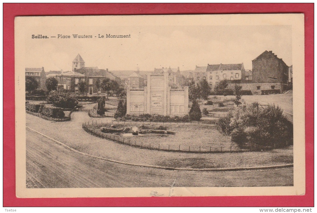 Seilles - Place Wauters - Le Monument -1958 ( Voir Verso ) - Andenne