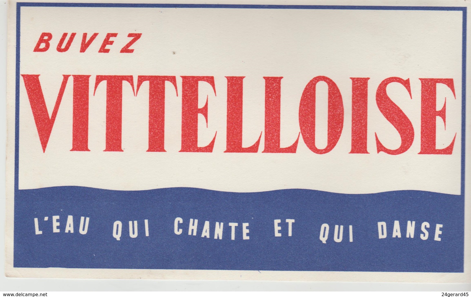 BUVARD BOISSON EAU - VITTELLOISE - Softdrinks