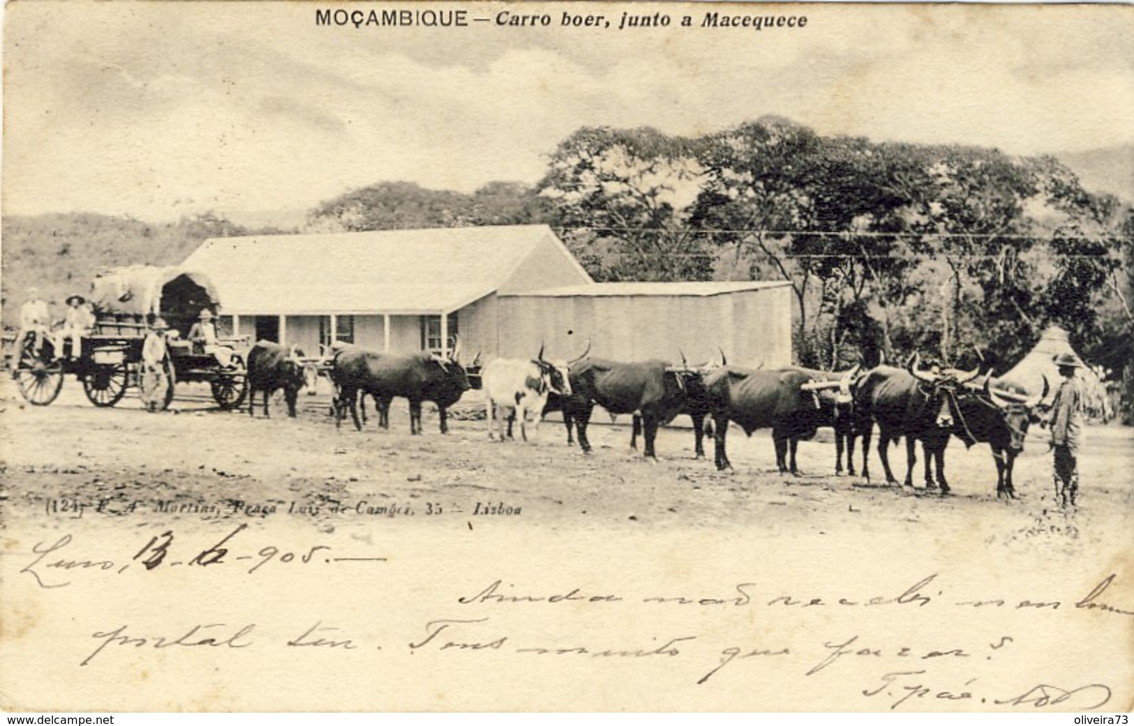 MOÇAMBIQUE, MOZAMBIQUE, Carro Boer, Junto A MACEQUECE, 2 Scans - Mozambico