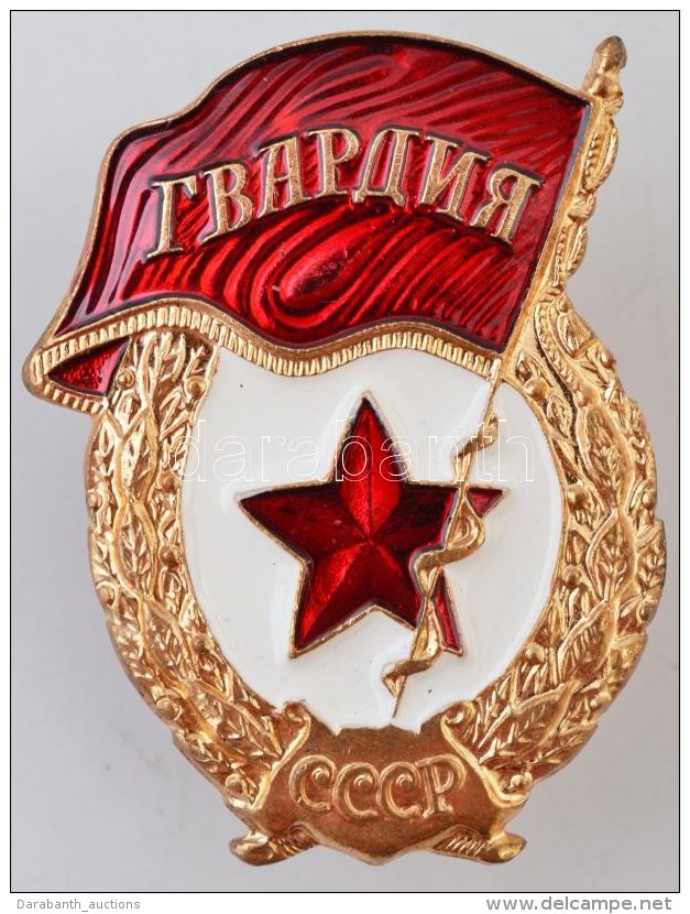 Szovjetunió ~1970. 'Szovjet Gárda Jelvény' Aranyozott, Zománcozott Fém... - Zonder Classificatie