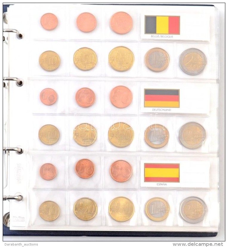 Albumba Rendezett Euro Forgalmi Sorok: 1999-2014. 1c-2E (120xklf) Belgium, Németország,... - Zonder Classificatie