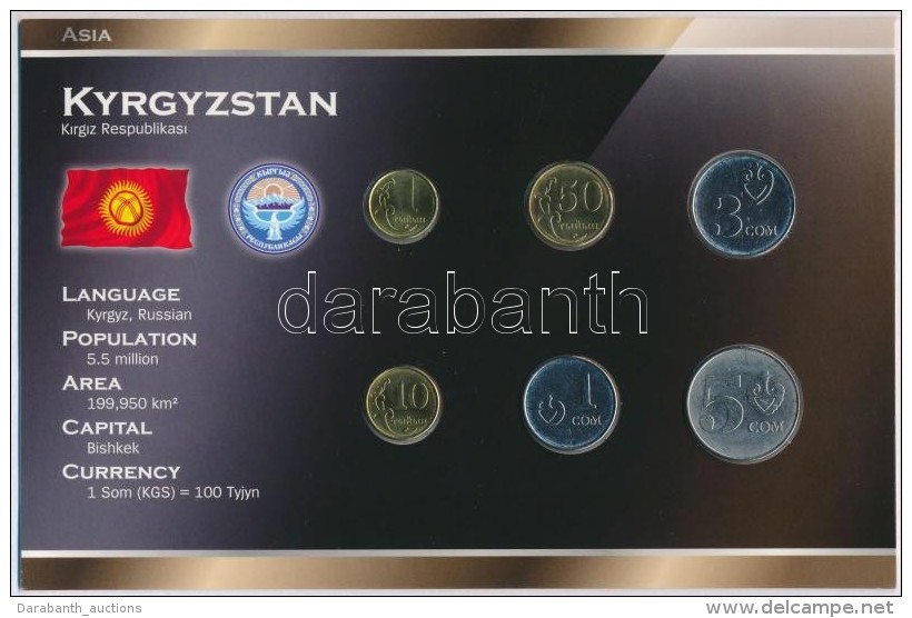 Kirgizisztán 2008. 1T-5S (6xklf) Forgalmi Sor Szettben, Papírtokban T:1
Kygyzstan 2008. 1 Tyiyn - 5... - Zonder Classificatie
