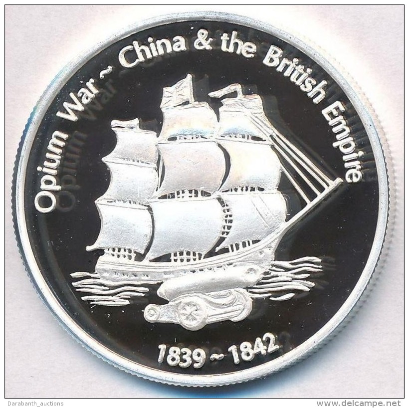 Cook-szigetek 2005. 5$ Ag 'Ázsia Történelme - Ópiumháború - Kína... - Zonder Classificatie