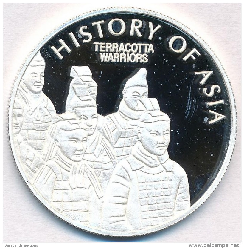 Niue 2003. 5$ Ag 'Ázsia Történelme - Terrakotta Harcosok' (19,43g/0.999) T:PP Ujjlenyomat,... - Zonder Classificatie