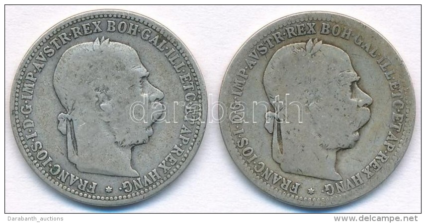 Ausztria 1893-1894. 1K Ag 'Ferenc József' (2x) T:2-,3
Austria 1893-1894. 1 Corona Ag 'Franz Joseph' (2x)... - Non Classificati