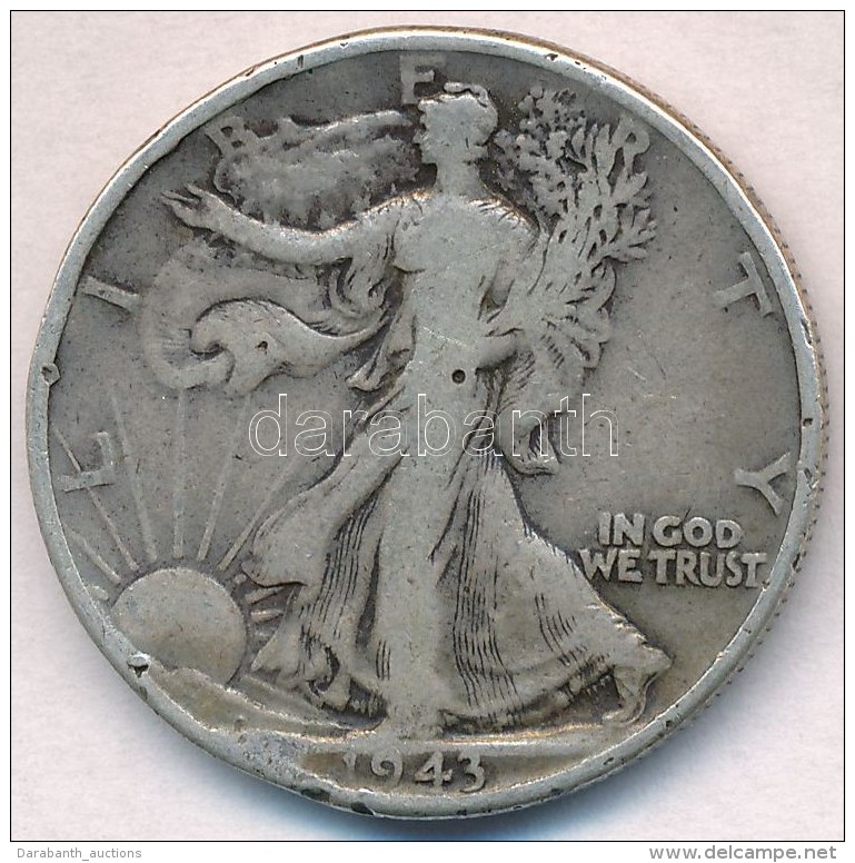 Amerikai Egyesült Államok 1943. 1/2$ Ag 'Walking Liberty' T:3 ü.,ph.
USA 1943. 1/2 Dollar Ag... - Zonder Classificatie