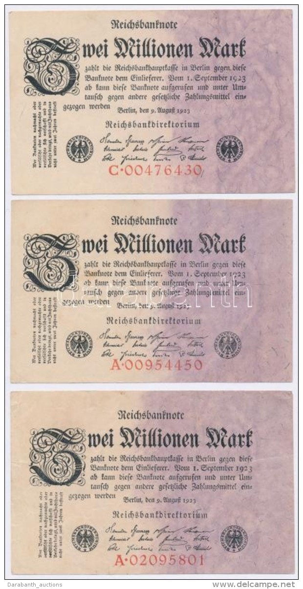 Németország / Weimari Köztársaság 1923. 2.000.000M (5x) T:III
Germany / Weimar... - Non Classificati