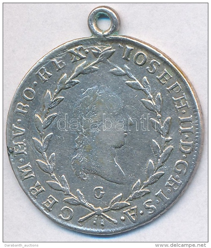 1786G 20kr Ag 'II. József' (füllel 6,5g) T:2- Fül
Huszár: 1882., Unger III.: 1329.c - Zonder Classificatie