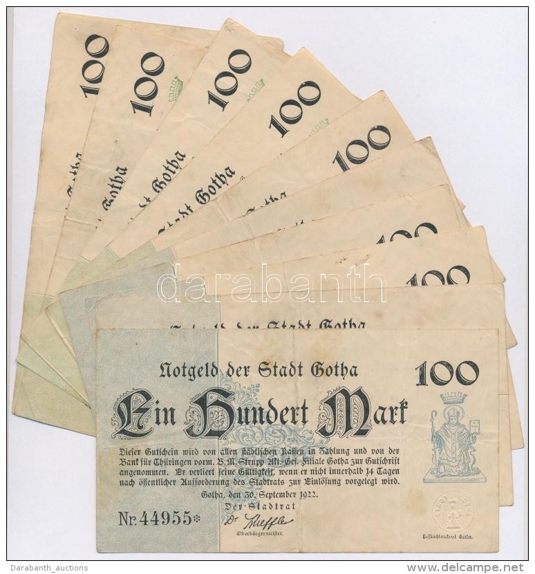 Németország / Weimari Köztársaság / Gotha 1922. 100M (10x) Két Klf... - Non Classificati