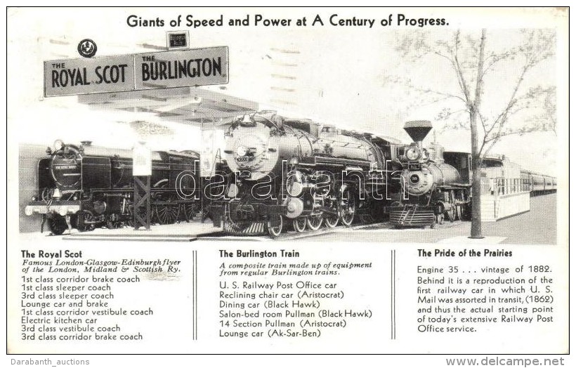 T2/T3 Giants Of Speed And Power At A Century Of Progress; The Royal Scott, The Burlington And The Pride Of The... - Non Classificati