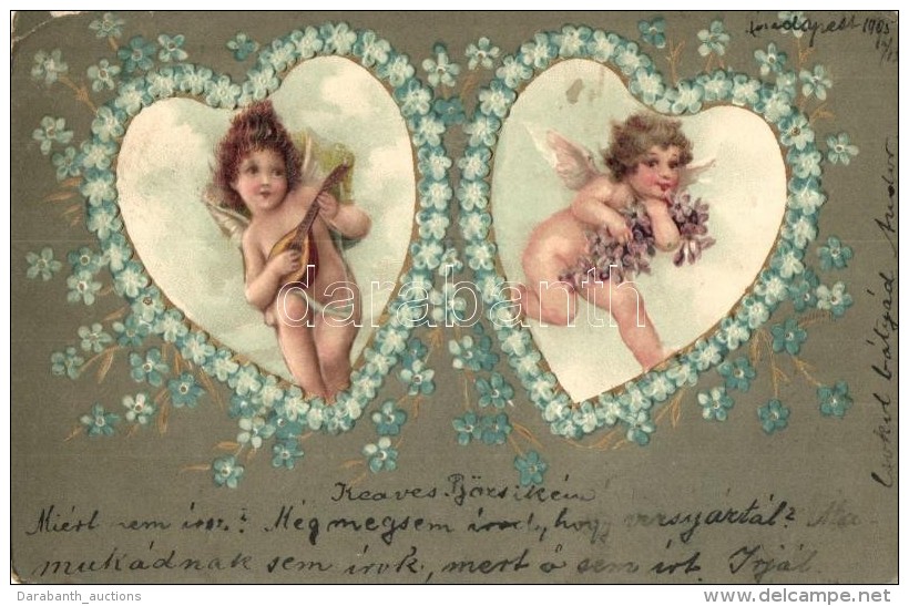 T2/T3 Angels Is Hearts, Floral, Emb. Litho  (EK) - Zonder Classificatie