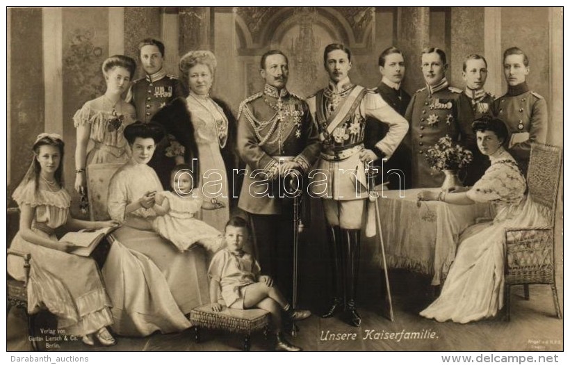 ** T2 Unsere Kaiserfamilie / Wilhelm II, Kronprinz Wilhelm, Auguste Victoria - Zonder Classificatie