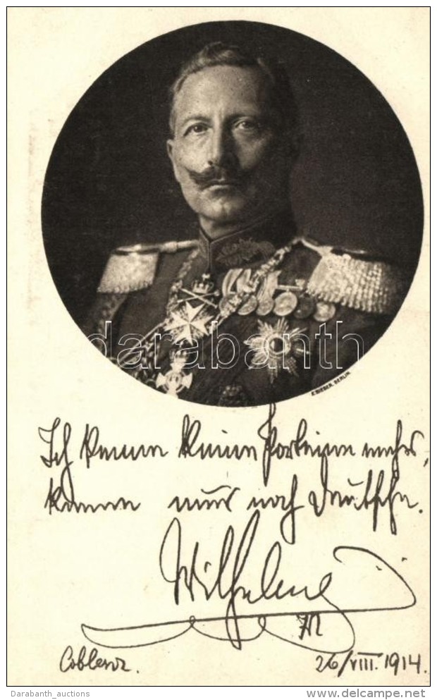 ** T2 Wilhelm II; Photo E. Bieber, Berlin; Herausgeben Vom Central Komitee Vom Roten Kreuz - Non Classificati