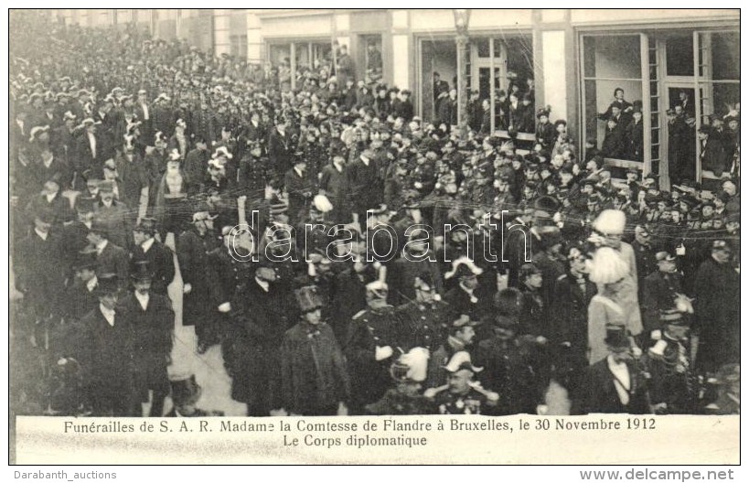 ** T1 1912 Brussels, Bruxelles; Funérailles De SAR Madame La Comtesse De Flandre, Corps Diplomatique /... - Non Classificati