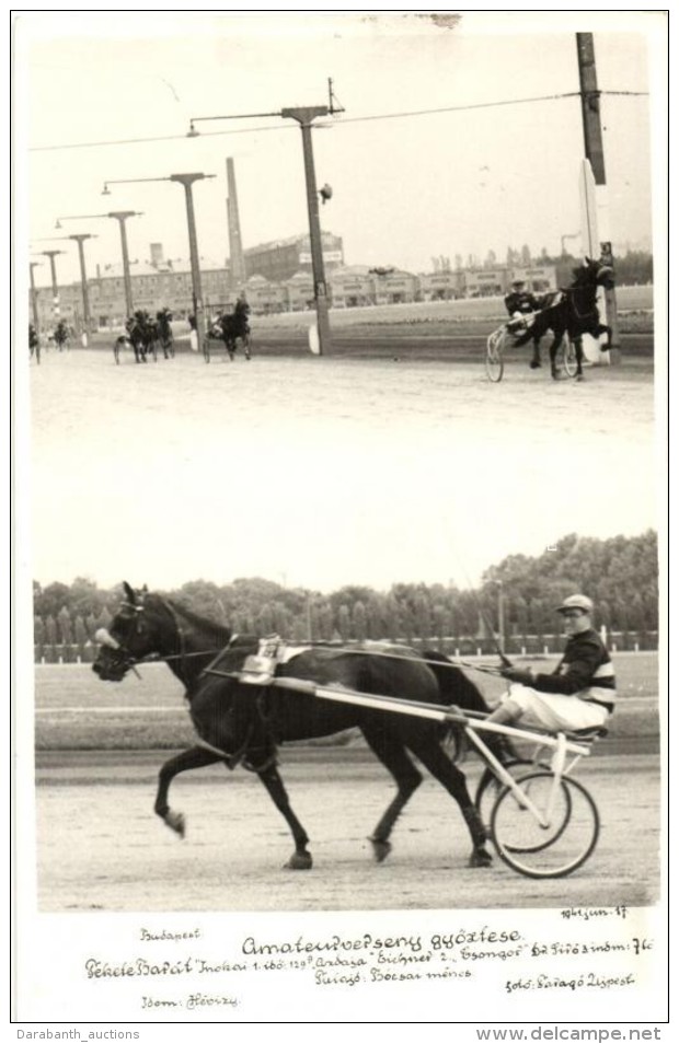 ** T2/T3 1941 Amateur Lóverseny Budapesten; Fotó Faragó, Újpest  / Amateur Horse Race... - Zonder Classificatie