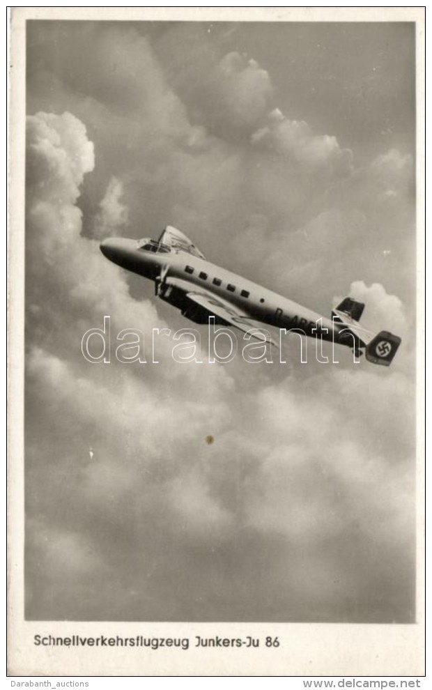 ** T1/T2 Schnellverkehrsflugzeug Junkers JU-86 / German Airoplane - Non Classificati