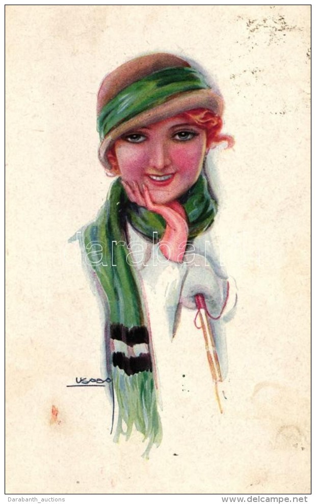 T2 Art Deco Postcard 'Erkal' Nr. 343/2 S: Usabal - Non Classificati