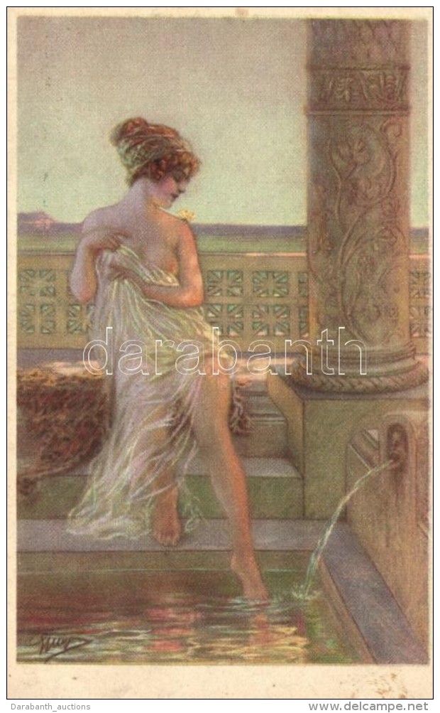 ** T1/T2 Gently Erotic Italian Art Postcard, CMD 1061-1 Artist Signed - Zonder Classificatie