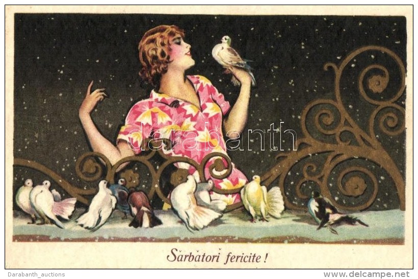 * T2 Easter; Italian Art Deco Postcard, Degami 3057. - Non Classés