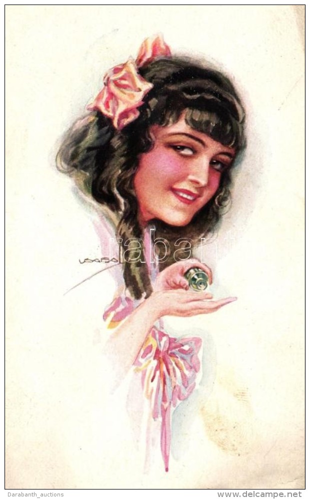 * T2/T3 Girl, Art Deco Postcard Erkal No. 314/4. S: Usabal - Non Classificati