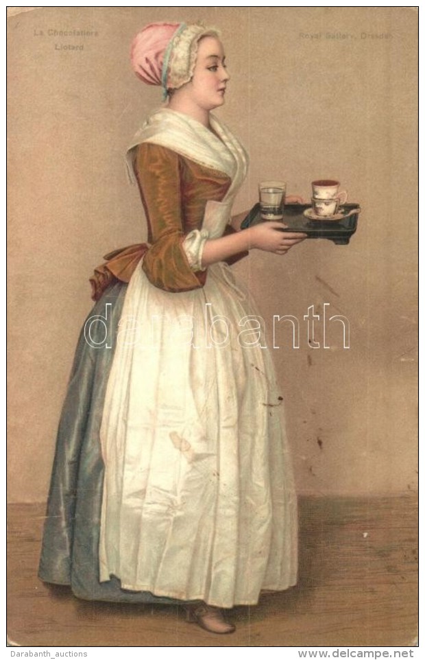 ** T2 The Chocolate Girl, Misch &amp; Co. World's Galleries Series No. 1069. Litho S: Jean-Étienne Liotard - Non Classificati