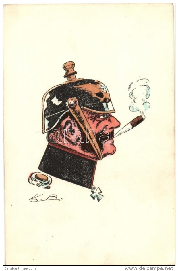 ** T2/T3 German Smoking Military Officer, ASCO (Arthur Schuerer &amp; Co.) 8837. B.-Sch. S: K. B. (EK) - Zonder Classificatie