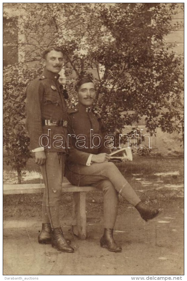 T3 1913 Trieste, Magyar Tisztek / Hungarian Officers Photo - Zonder Classificatie