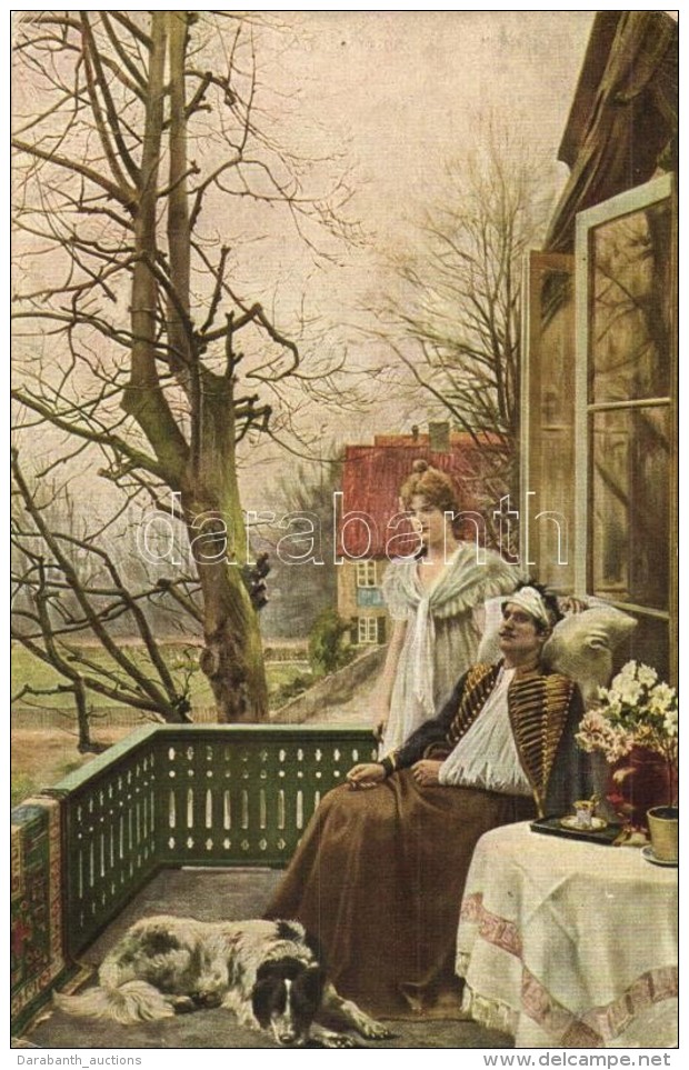 T2/T3 'Tavaszi Remény' / Romantic Military Art Postcard, S: R. Eichstadt (EK) - Zonder Classificatie
