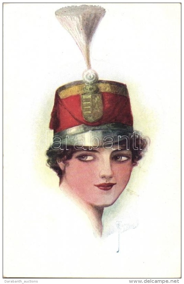 ** T2 Hungarian Hussar Lady, F. H. &amp; S. W. IX. Nr. H 232. S: O. J. Romann - Zonder Classificatie