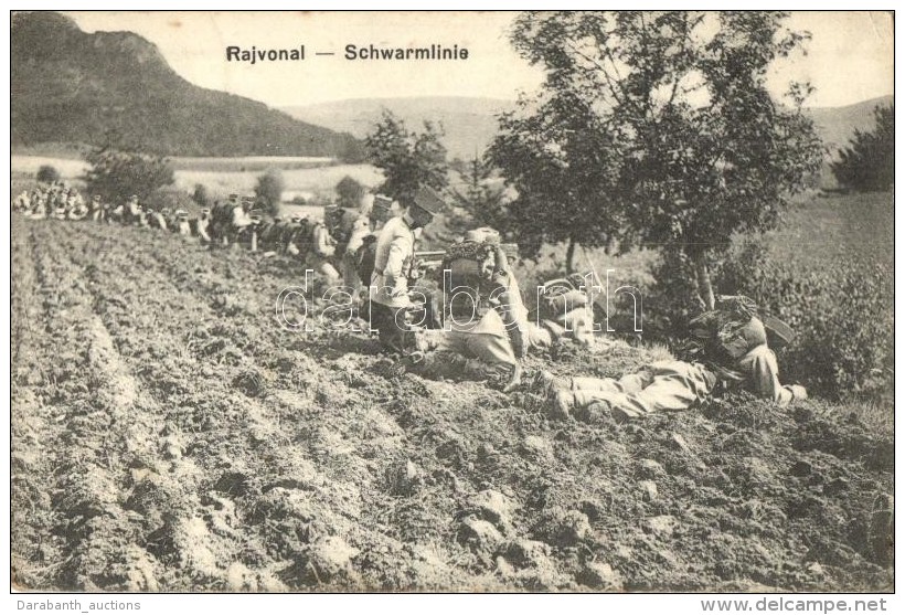 T2/T3 Rajvonal Lövészárok / Schwarmlinie / WWI Hungarian Soldiers In Trenches (EK) - Zonder Classificatie