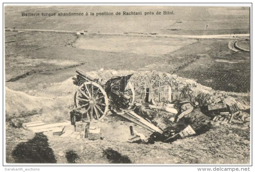 ** T1/T2 Abandoned Turkish Battery Position In Ra&scaron;tani, Near Bitola, WWI Soldier - Unclassified