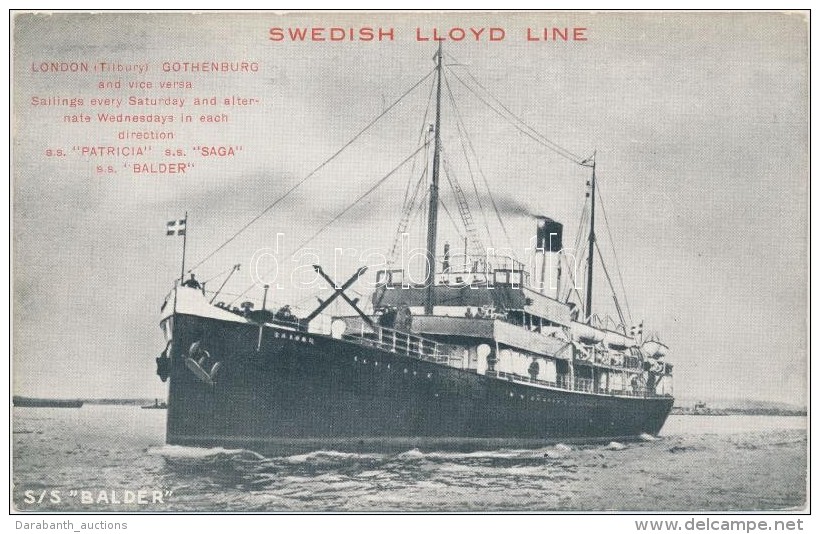 ** T2/T3 SS Balder, Swedish Lloyd Line (EK) - Zonder Classificatie