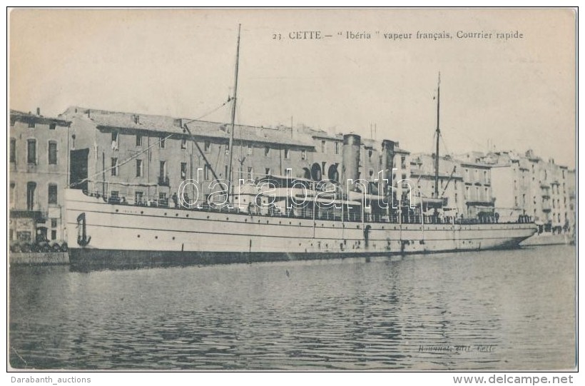 ** T3 Sete, Cette; Iberia Steamship (fa) - Zonder Classificatie