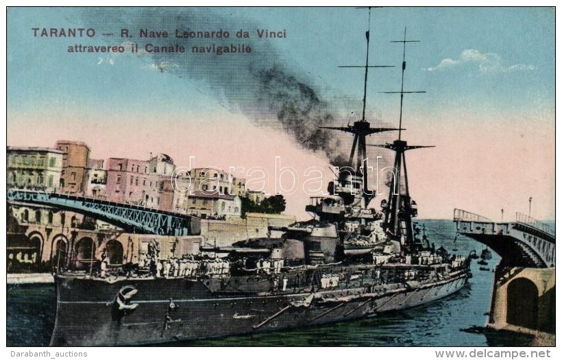 ** T2 Royal Italian Navy, SS Leonardo Da Vinci At The Port Of Taranto (fl) - Zonder Classificatie