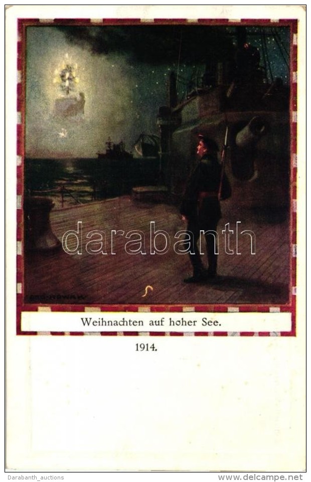 ** T2 1914 Weihnachten Auf Hoher See, Postkartenverlag Brüder Kohn, Wien / K.u.K. Kriegsmarine, Christmas... - Zonder Classificatie