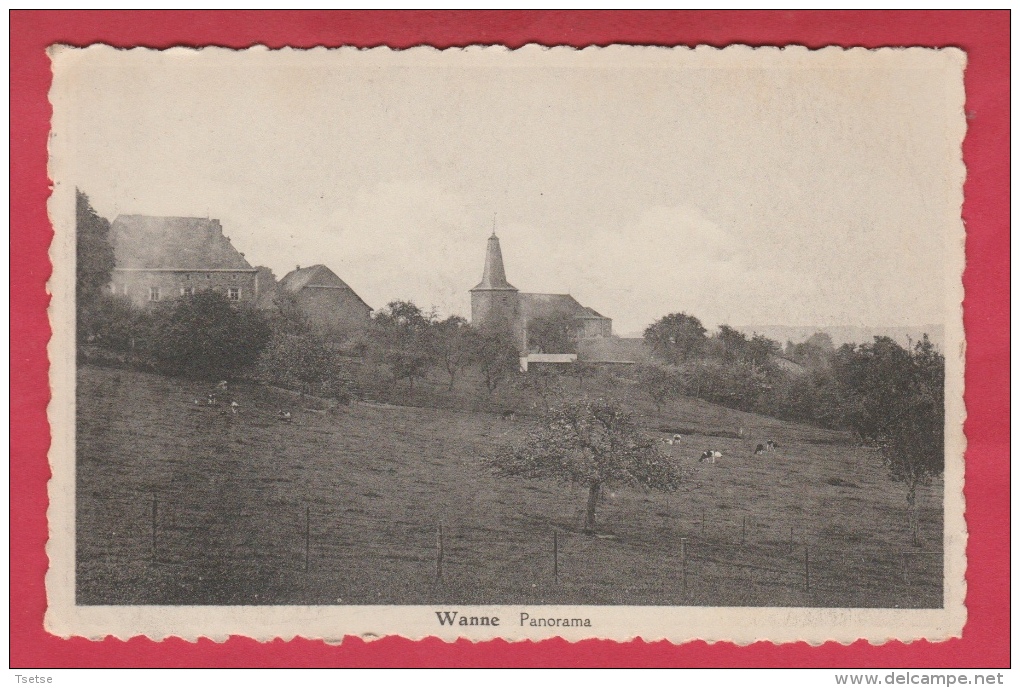 Wanne - Panorama ... Du Village ... Eglise   ( Voir Verso ) - Lierneux