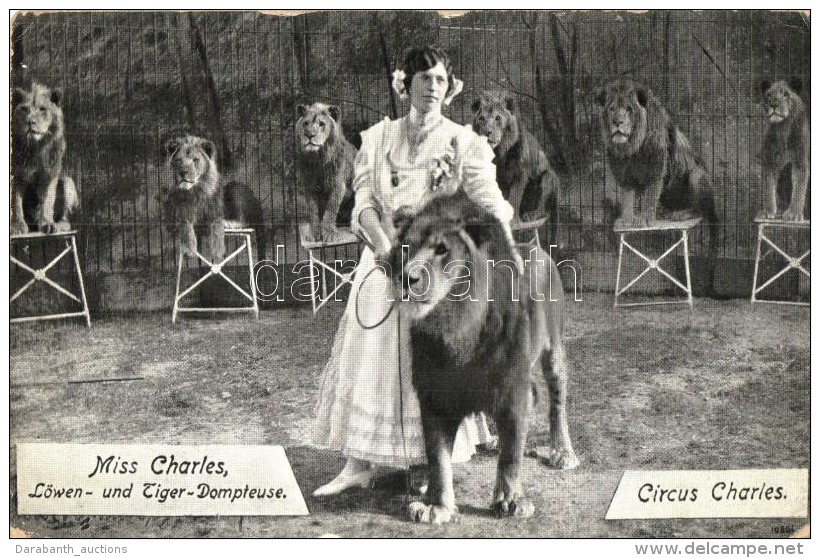 T2/T3 Miss Charles, Löwen- Und Tiger-Dompteuse / Circus Charles Lion And Tiger-tamer (EK) - Zonder Classificatie