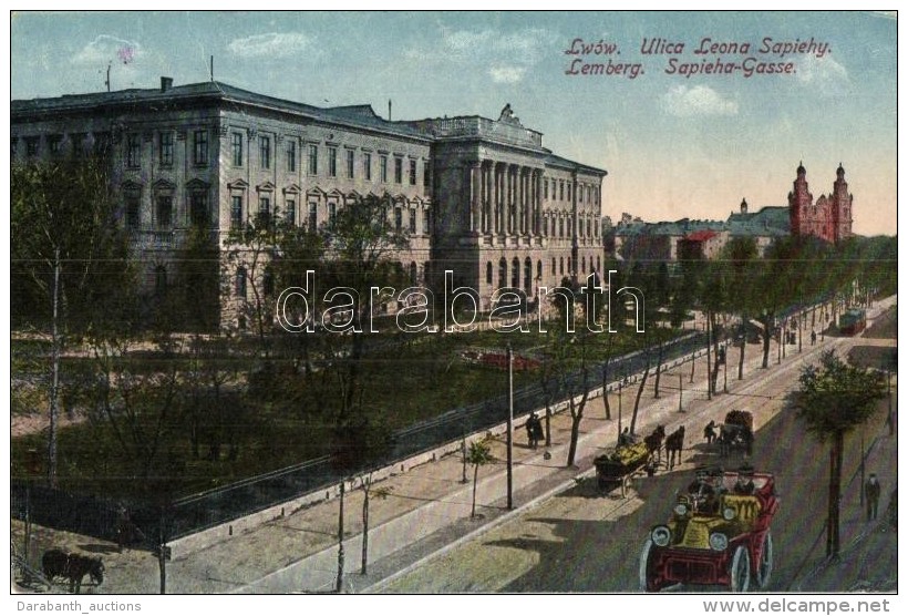 T3 Lviv, Lwów, Lemberg; Ulica Leona Sapiehy / Street, College Of Technology (ragasztónyomok /... - Non Classificati